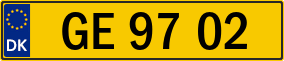 Trailer License Plate